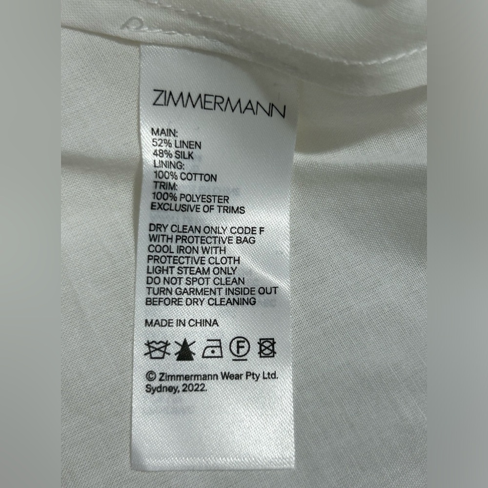 Zimmermann White Spaghetti-Strap A-Line Wedding Dress - Picture 15 of 16